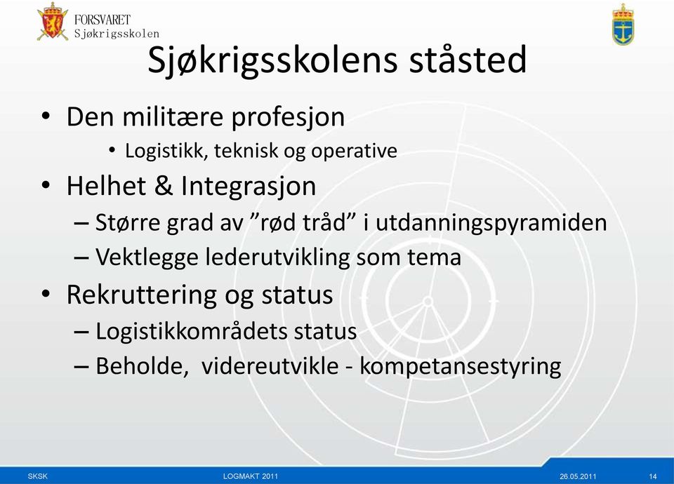 Vektlegge lederutvikling som tema Rekruttering og status