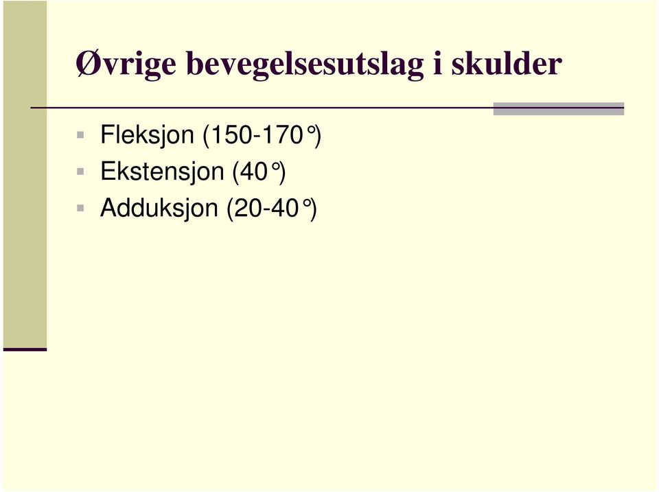 skulder Fleksjon