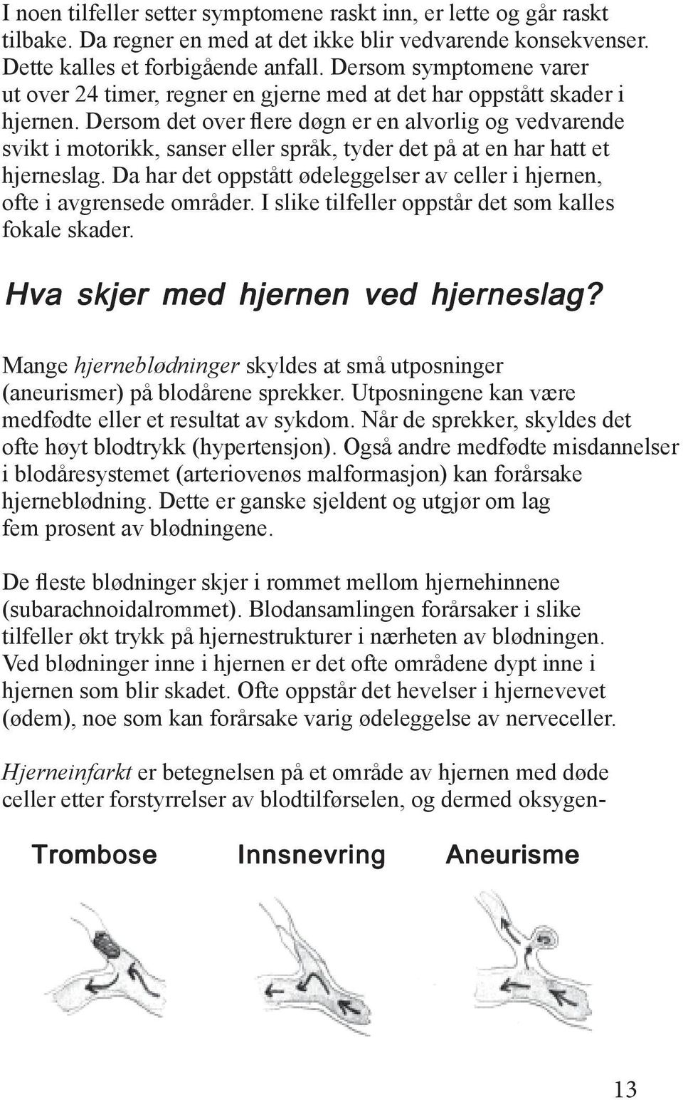 ødeleggelser Dersom symptomene av celler i hjernen, varer ut hjernen. ofte over i avgrensede 24 Dersom timer, regner det områder.