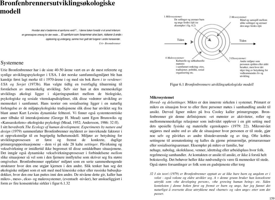 Uri~ Bromnbrenner 1 Mikrosystemet: De setlinger og arenaer barn og unge ferdes i/på (se eksempler i fig. 6.