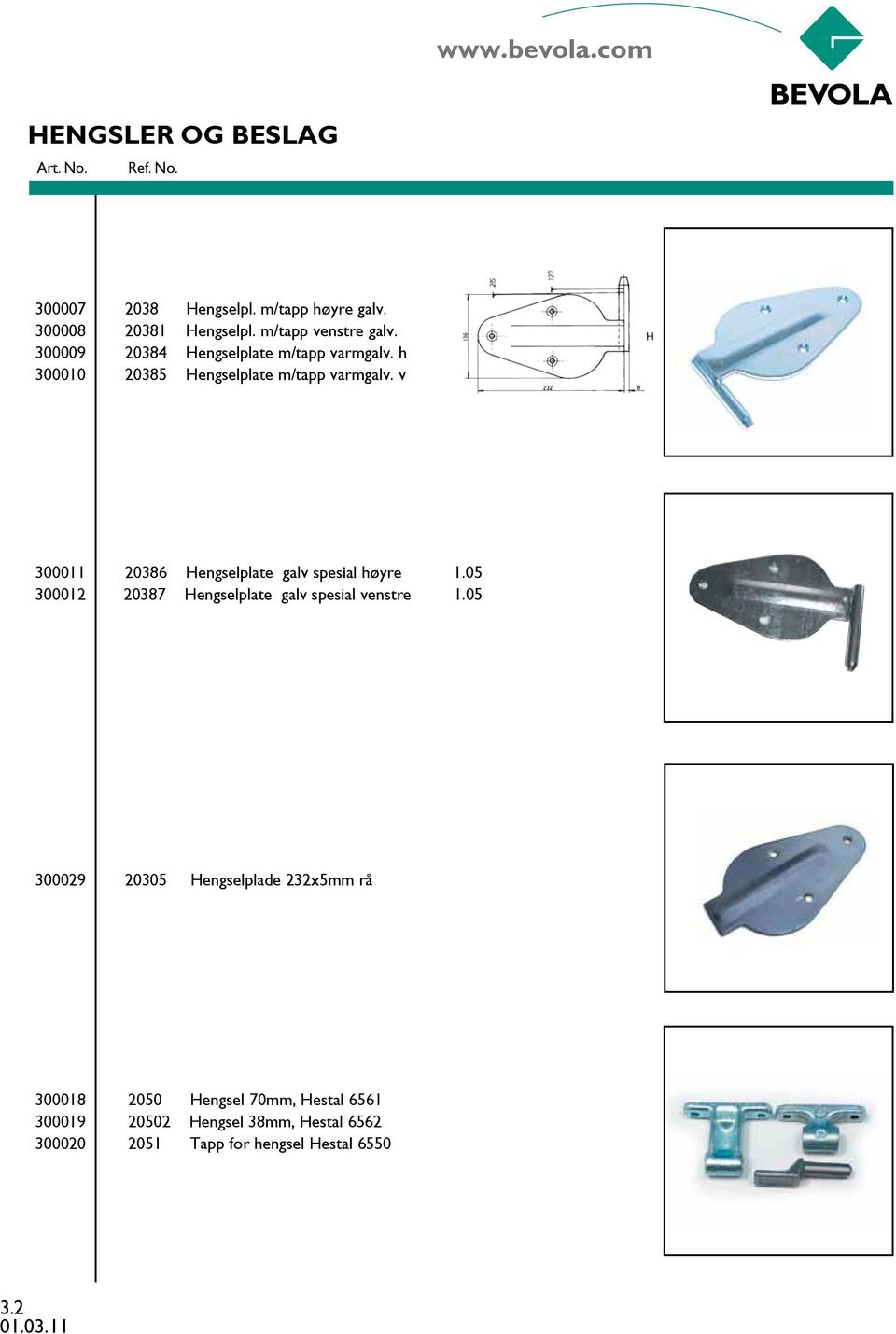 v 300011 20386 Hengselplate galv spesial høyre 1.05 300012 20387 Hengselplate galv spesial venstre 1.