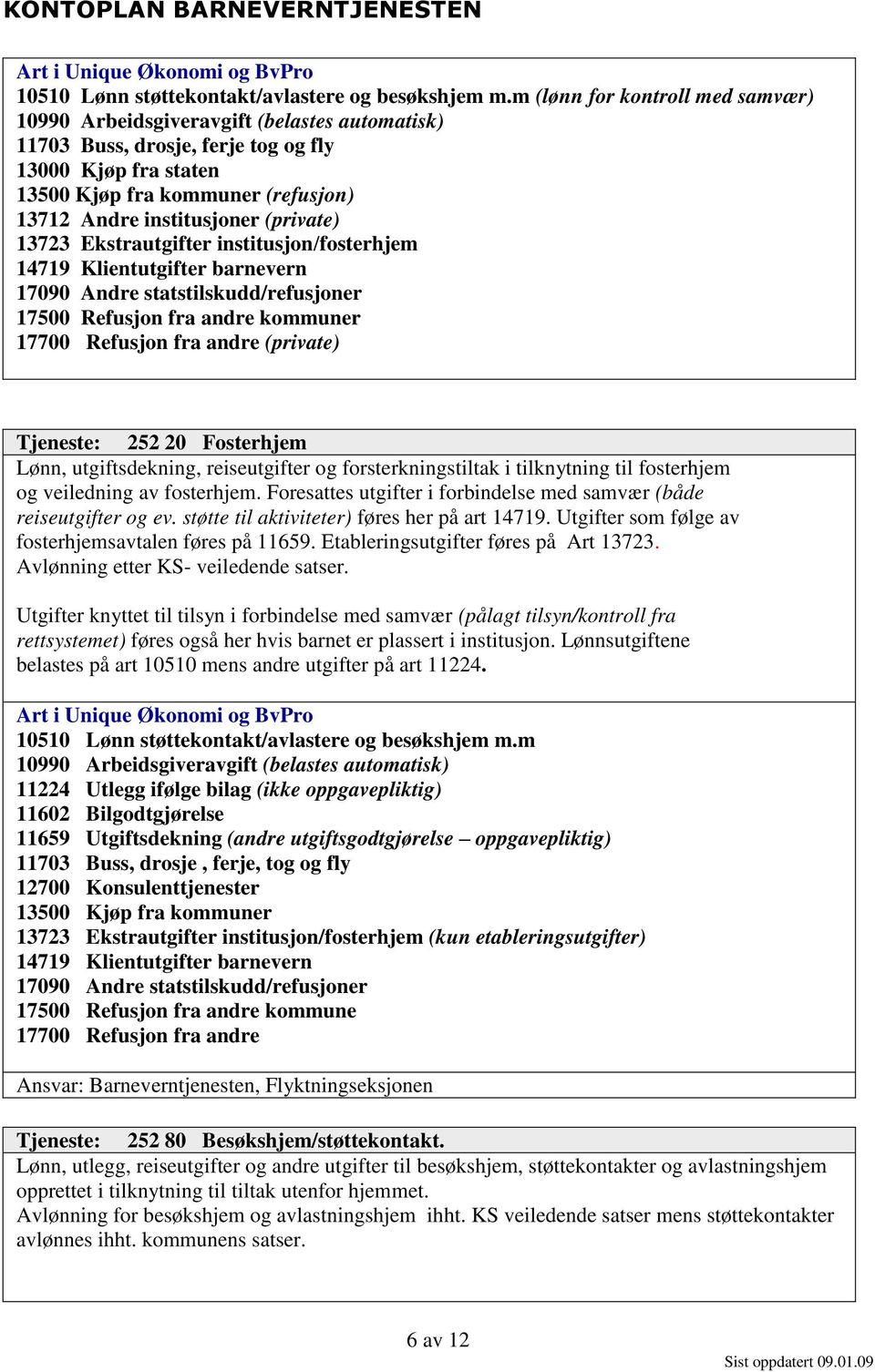 (private) 13723 Ekstrautgifter institusjon/fosterhjem 14719 Klientutgifter barnevern 17090 Andre statstilskudd/refusjoner 17500 Refusjon fra andre kommuner 17700 Refusjon fra andre (private)