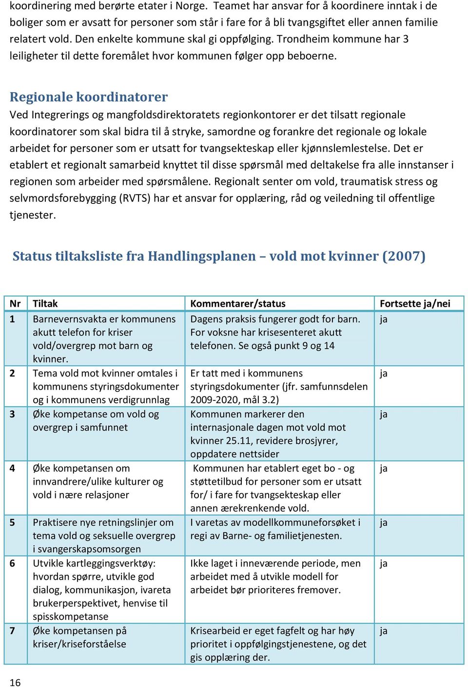 Regionale koordinatorer Ved Integrerings og mangfoldsdirektoratets regionkontorer er det tilsatt regionale koordinatorer som skal bidra til å stryke, samordne og forankre det regionale og lokale