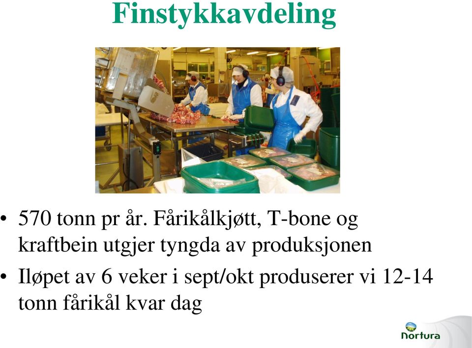 tyngda av produksjonen Iløpet av 6 veker