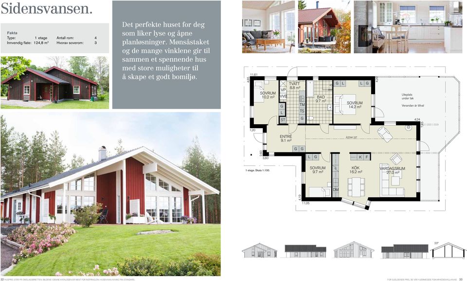 7 m² L L 14.2 m² 4,20 Uteplats under tak Verandan är tillval 4,24 7,45 1,20 ENTRÉ ÅSTAK 23 9.1 m² 2,60 3,60 L K F VARDASRUM 9.7 m² 16.2 m² 27.