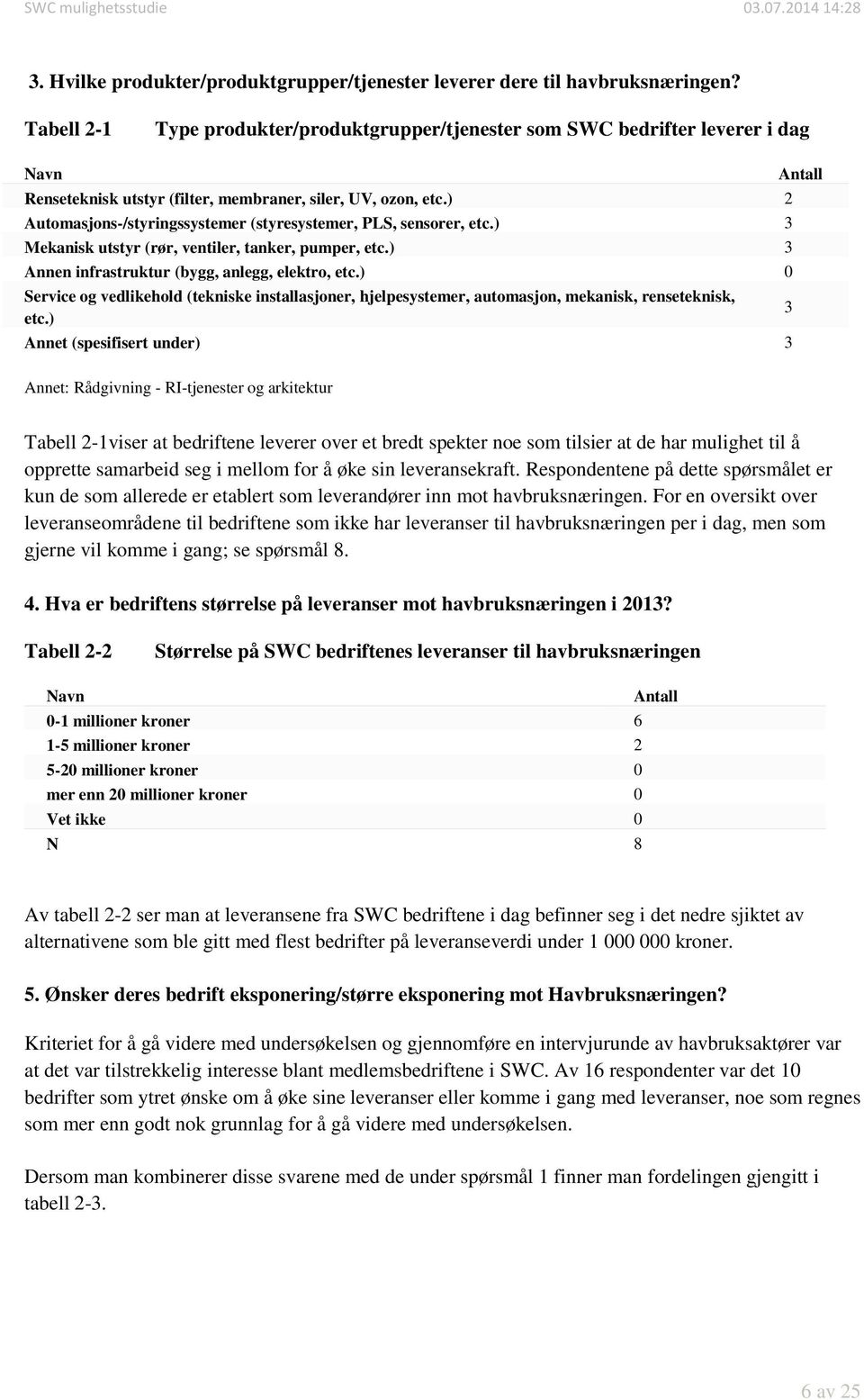 ) 2 Automasjons-/styringssystemer (styresystemer, PLS, sensorer, etc.) 3 Mekanisk utstyr (rør, ventiler, tanker, pumper, etc.) 3 Annen infrastruktur (bygg, anlegg, elektro, etc.