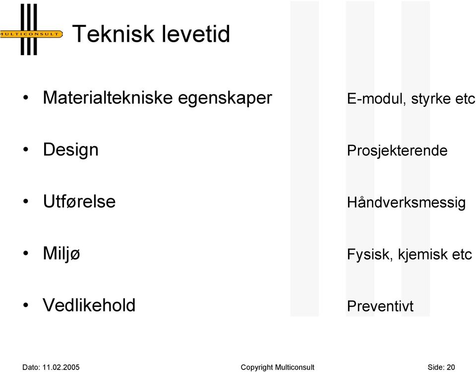 Håndverksmessig Miljø Fysisk, kjemisk etc