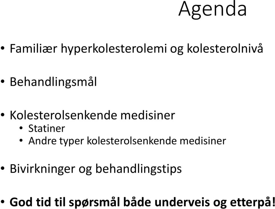 Andre typer kolesterolsenkende medisiner Bivirkninger og