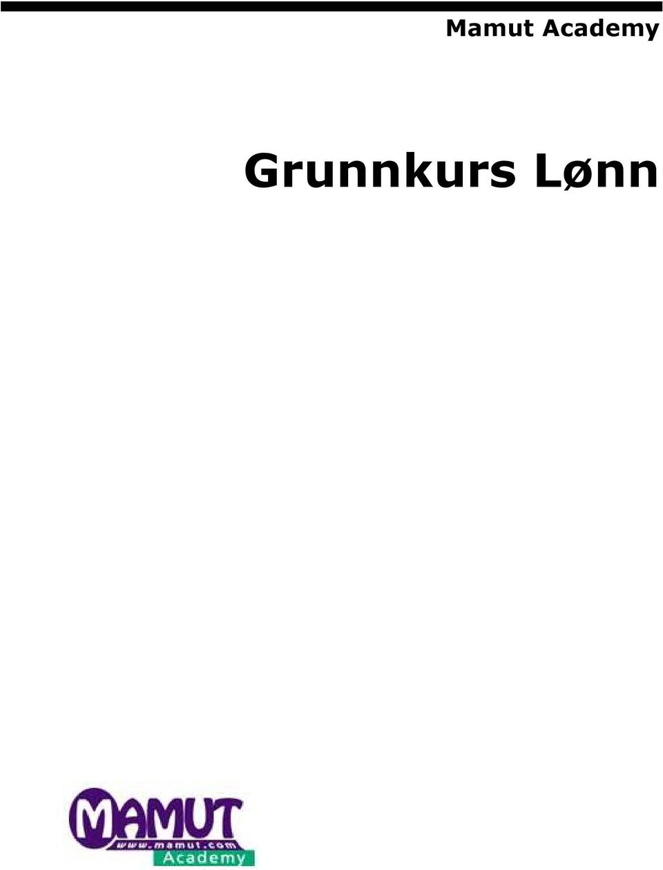 Grunnkurs