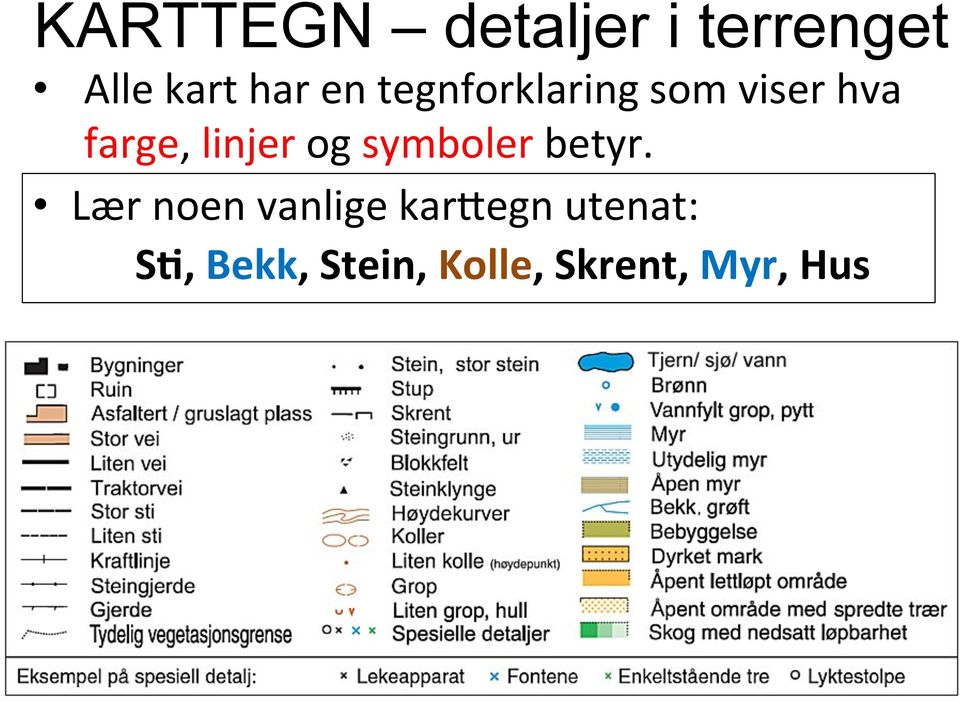 og symboler betyr.