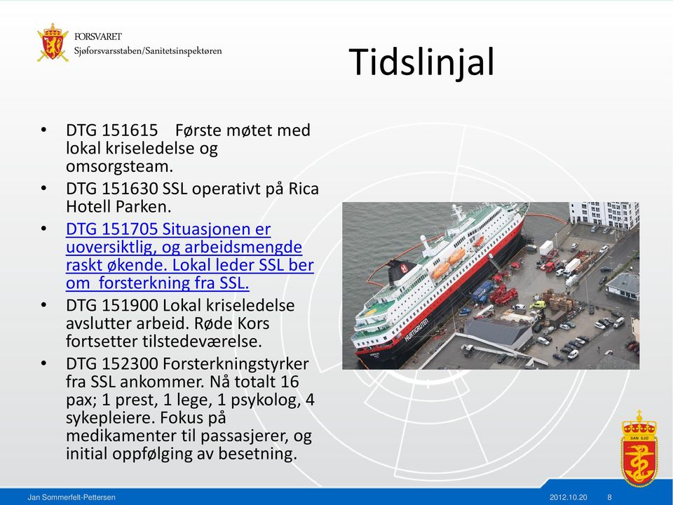 DTG 151900 Lokal kriseledelse avslutter arbeid. Røde Kors fortsetter tilstedeværelse.