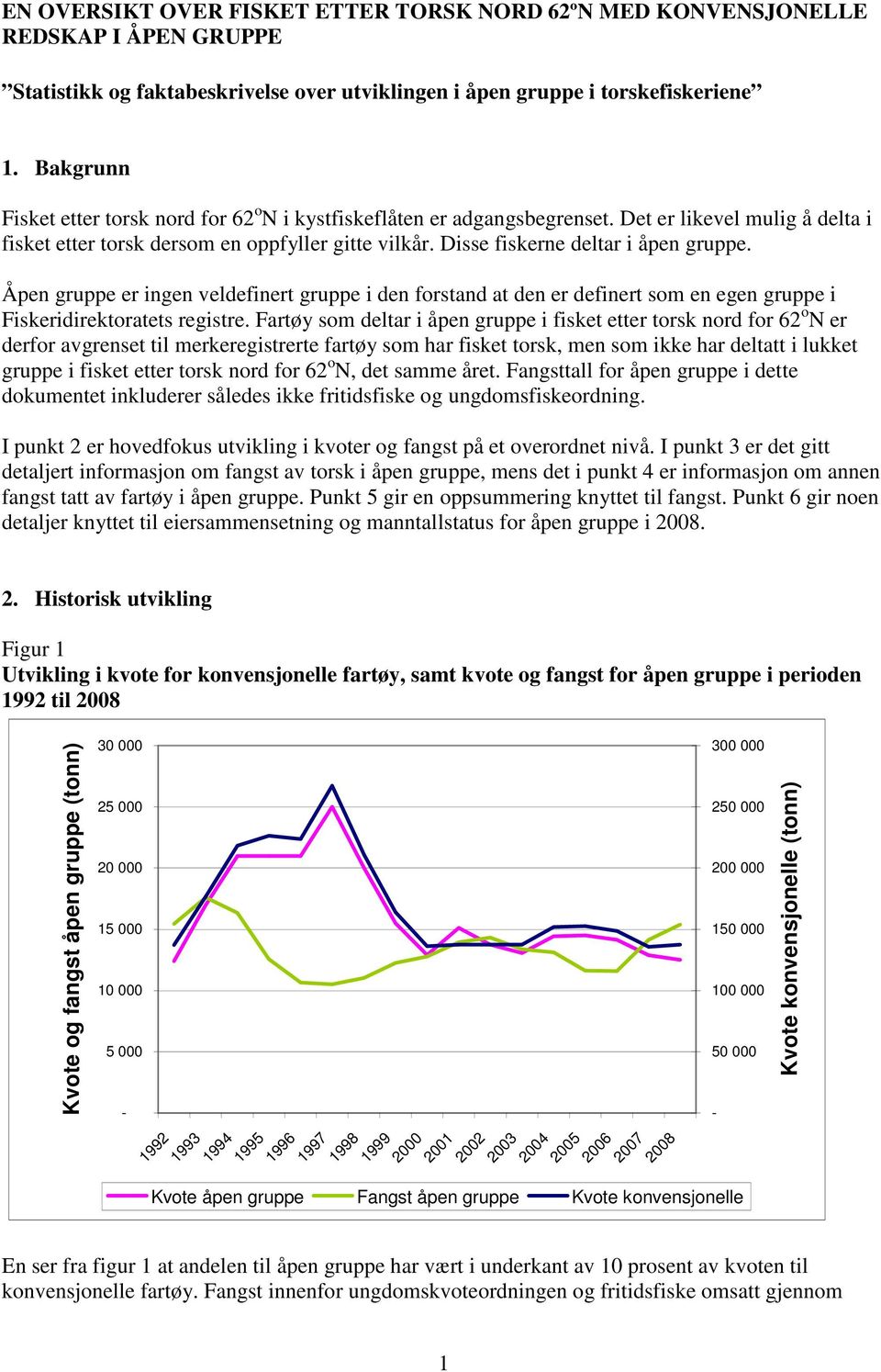 Disse fiskerne deltar i åpen gruppe. Åpen gruppe er ingen veldefinert gruppe i den forstand at den er definert som en egen gruppe i Fiskeridirektoratets registre.