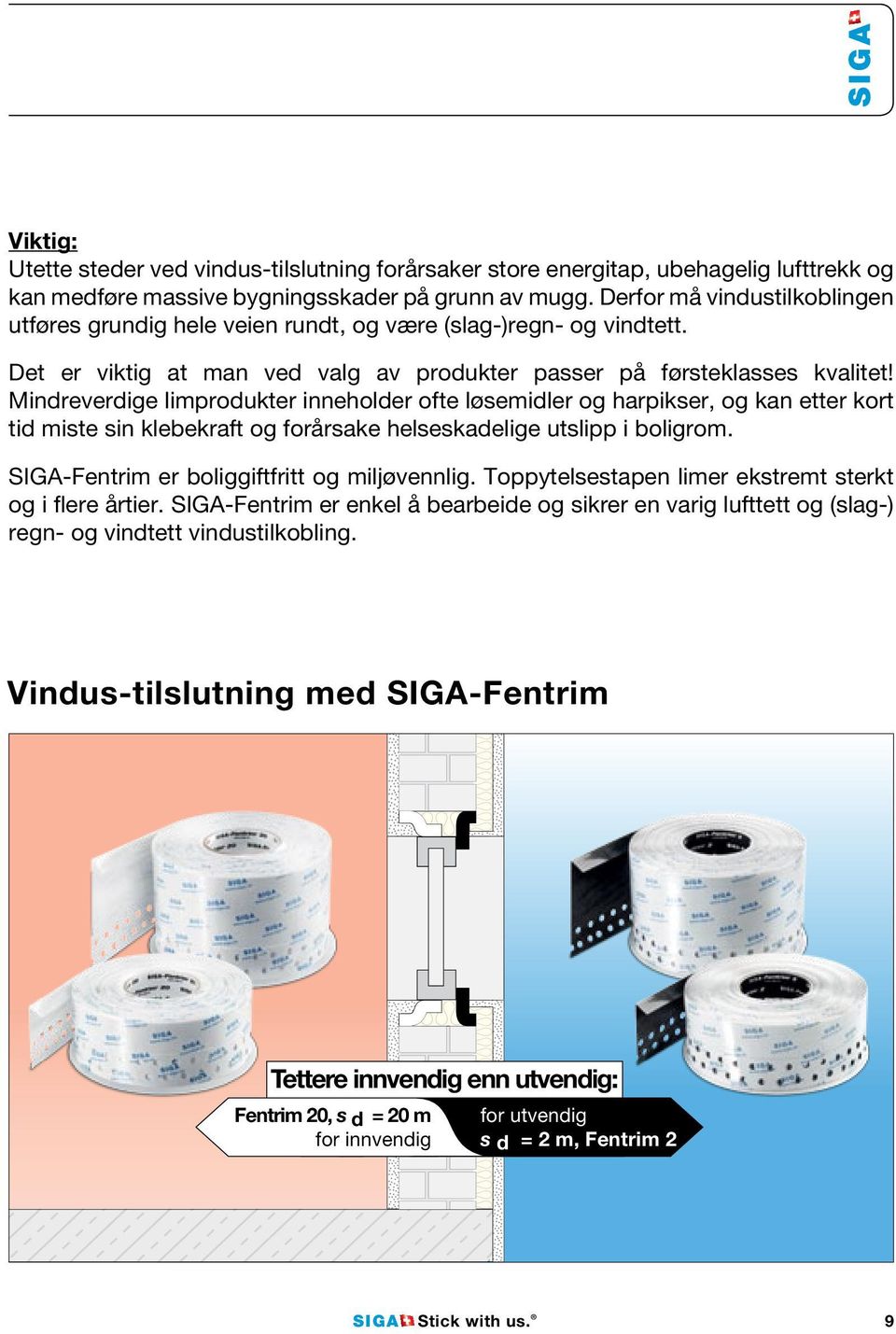 Mindreverdige limprodukter inneholder ofte løsemidler og harpikser, og kan etter kort tid miste sin klebekraft og forårsake helseskadelige utslipp i boligrom.