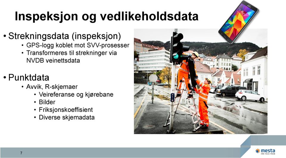 strekninger via NVDB veinettsdata Punktdata Avvik, R-skjemaer