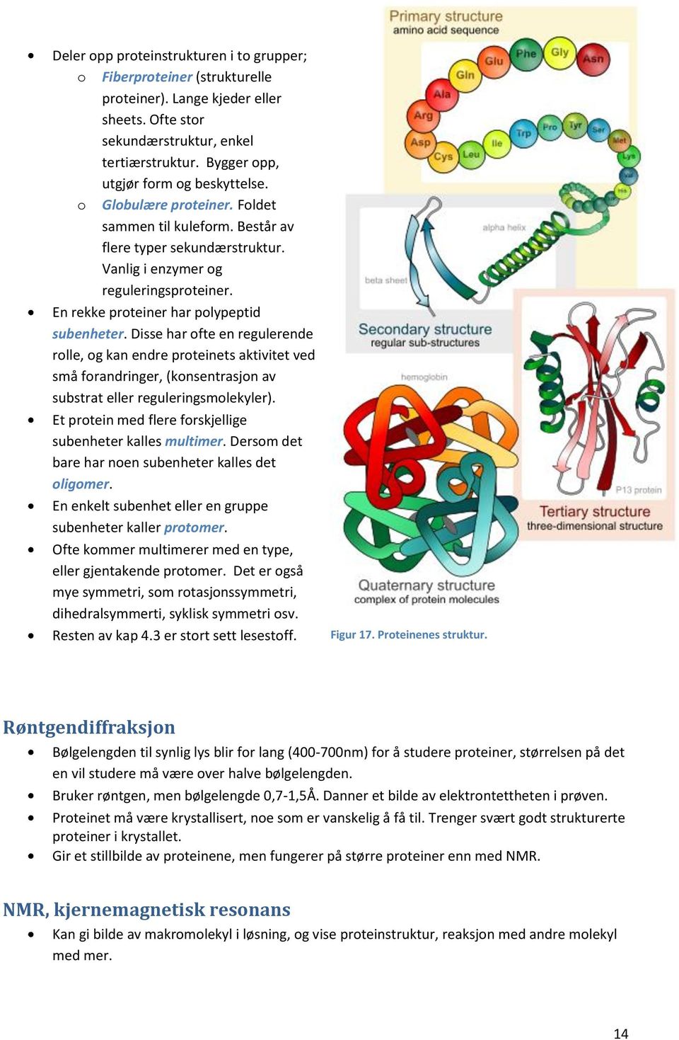 En rekke proteiner har polypeptid subenheter. Disse har ofte en regulerende rolle, og kan endre proteinets aktivitet ved små forandringer, (konsentrasjon av substrat eller reguleringsmolekyler).