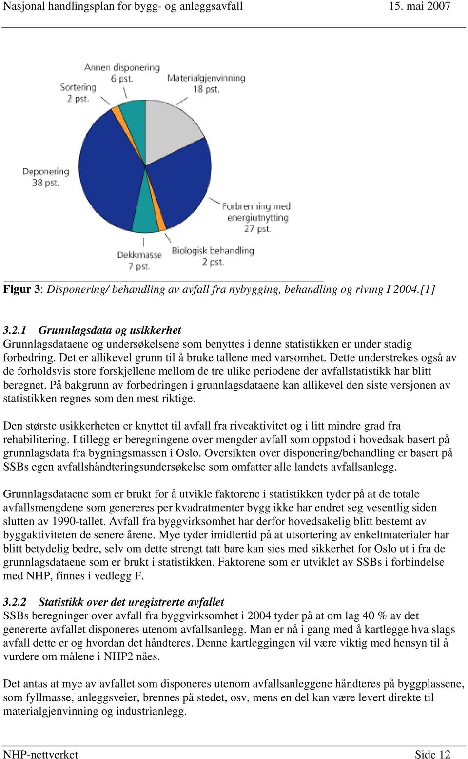 Dette understrekes også av de forholdsvis store forskjellene mellom de tre ulike periodene der avfallstatistikk har blitt beregnet.