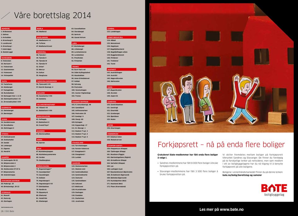 Madlamarktunet 87. Myklaberget 136. Hagebyen 7. Galeivågen 88. Litlaberget 137. Bogafjellsenteret 8. Skolebryggå TJENSVOLL 89. Lurahammeren 138. Bogafjellhagen utleie 48. Tjensås I 90. Lurabekken 139.