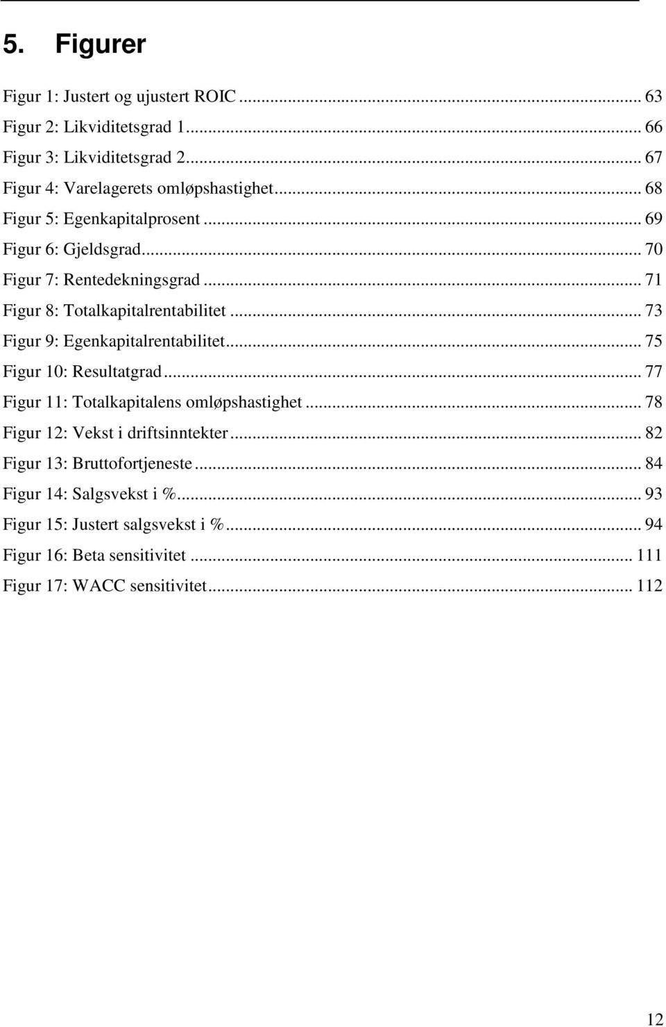 .. 73 Figur 9: Egenkapitalrentabilitet... 75 Figur 10: Resultatgrad... 77 Figur 11: Totalkapitalens omløpshastighet... 78 Figur 12: Vekst i driftsinntekter.