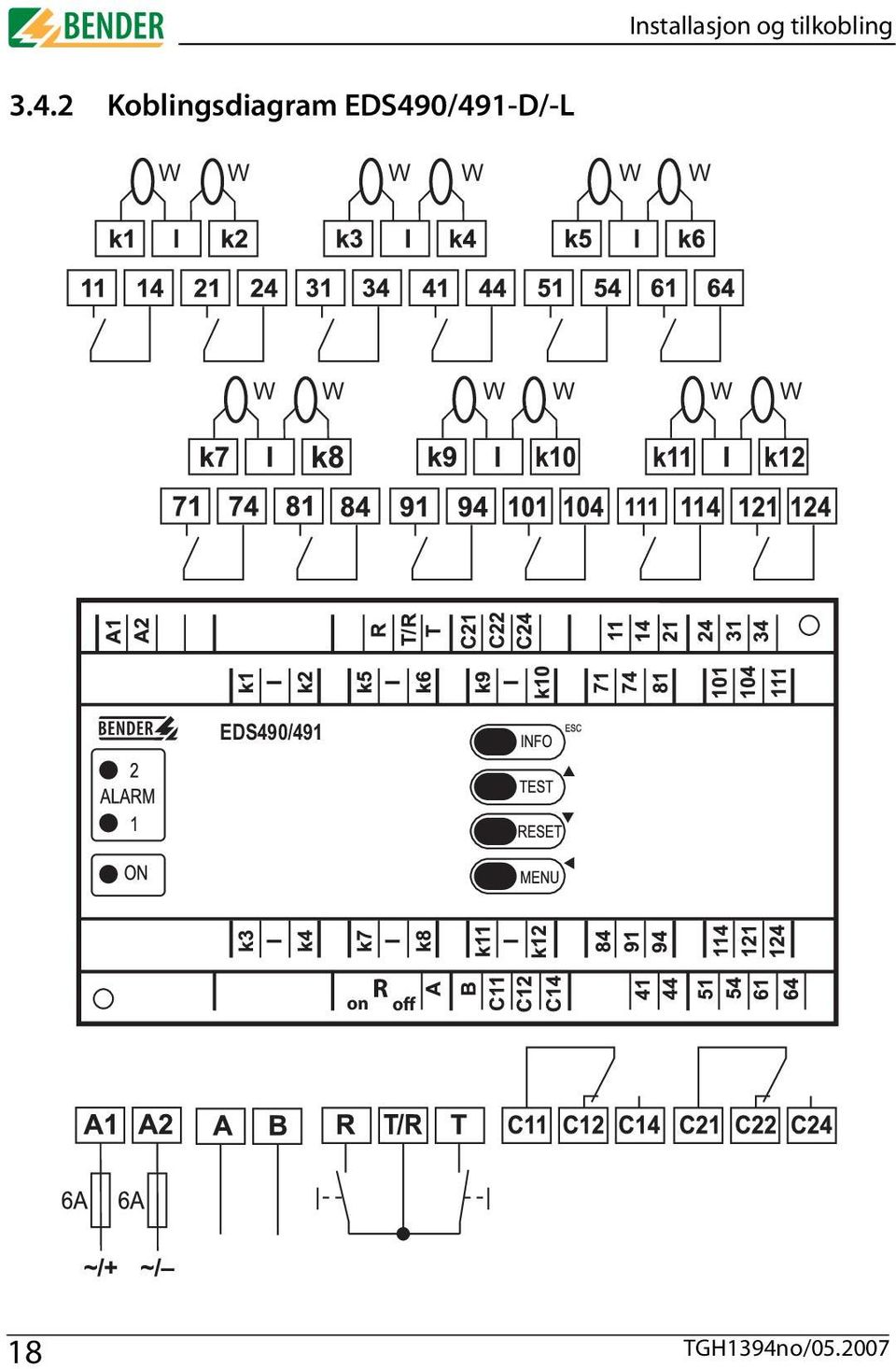 EDS490/491-D/-L W W W W W W W W