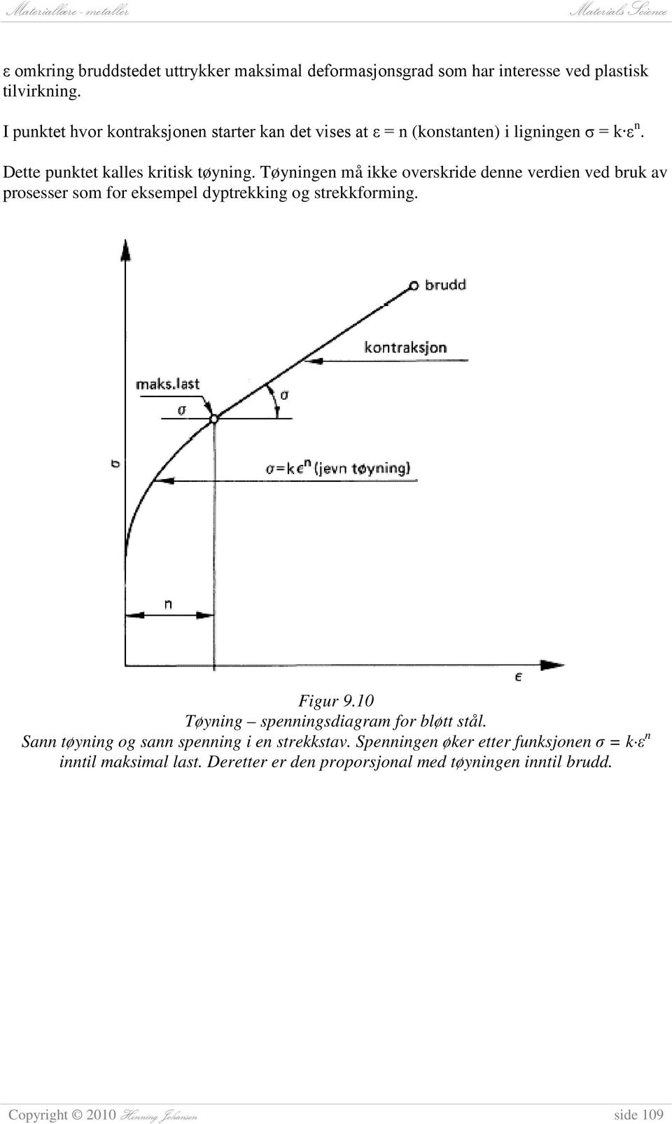 Tøyningen må ikke overskride denne verdien ved bruk av prosesser som for eksempel dyptrekking og strekkforming. Figur 9.