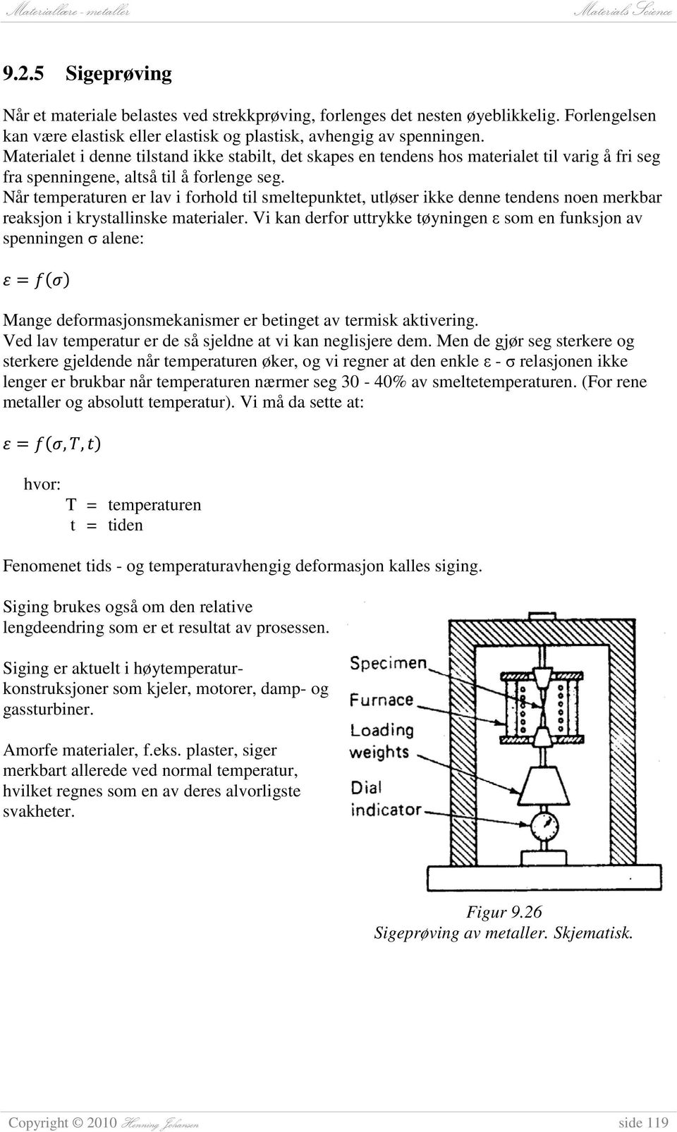 Når temperaturen er lav i forhold til smeltepunktet, utløser ikke denne tendens noen merkbar reaksjon i krystallinske materialer.