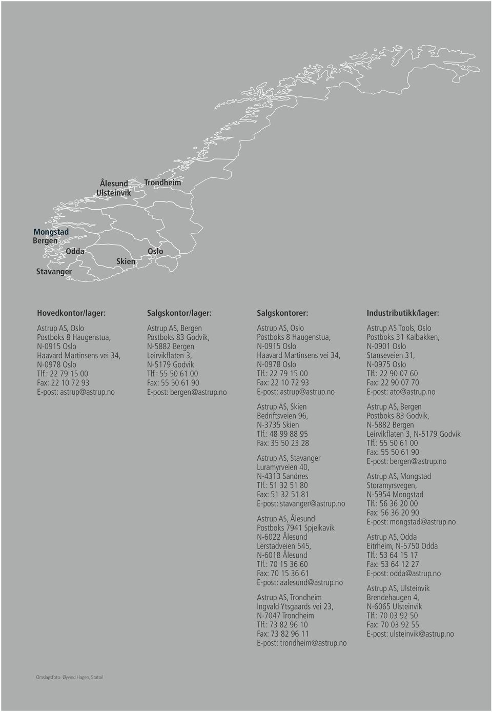 no Salgskontorer: Astrup AS, Oslo Postboks Haugenstua, N-0 Oslo Haavard Martinsens vei, N-0 Oslo Tlf.: 00 Fax: 0 E-post: astrup@astrup.no Astrup AS, Skien Bedriftsveien, N- Skien Tlf.