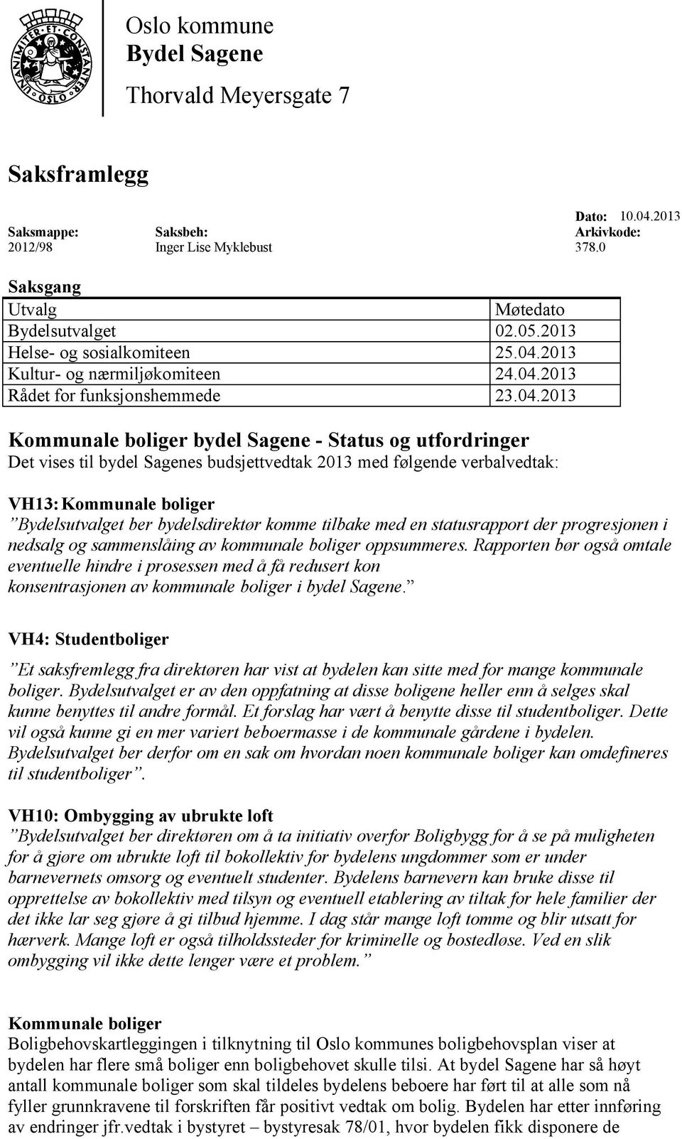 2013 Kultur- og nærmiljøkomiteen 24.04.