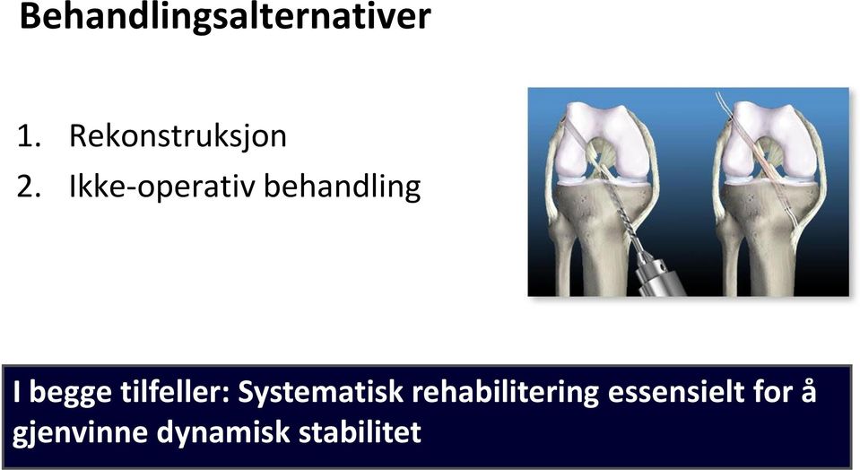 Ikke-operativ behandling I begge