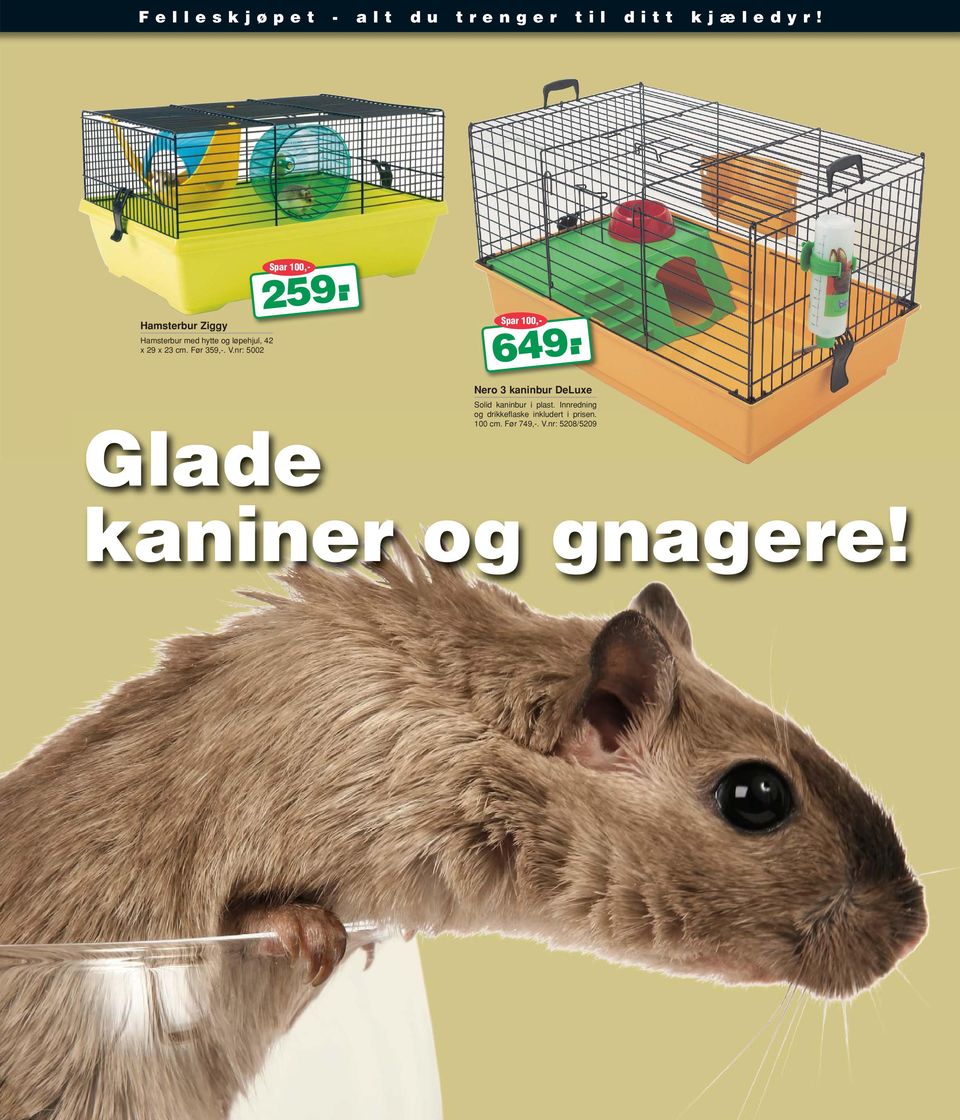 nr: 5002 Spar 100,- Spar 100,- 259.- Glade 649.