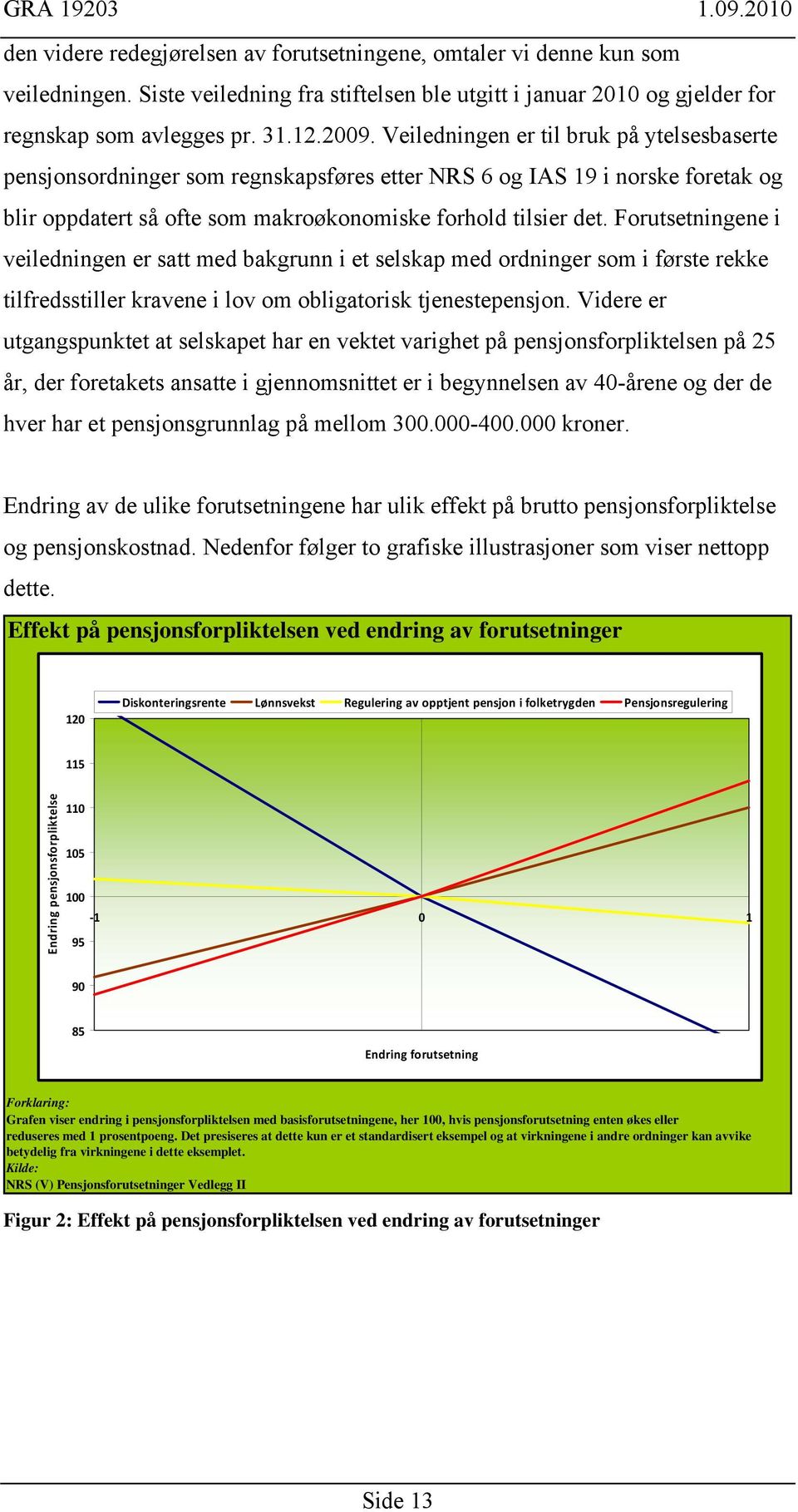 Forutsetningene i veiledningen er satt med bakgrunn i et selskap med ordninger som i første rekke tilfredsstiller kravene i lov om obligatorisk tjenestepensjon.