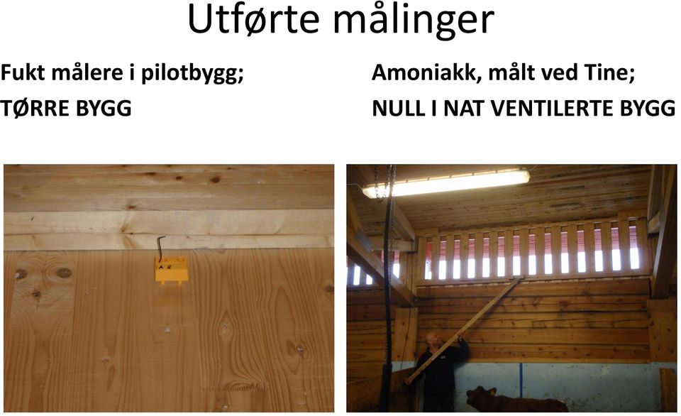 BYGG Amoniakk, målt ved