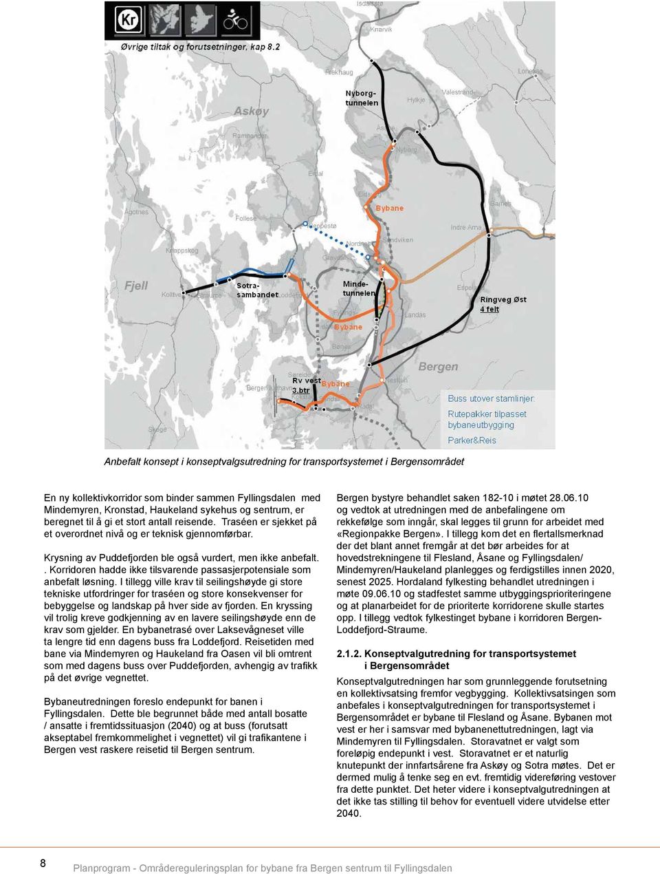 . Korridoren hadde ikke tilsvarende passasjerpotensiale som anbefalt løsning.