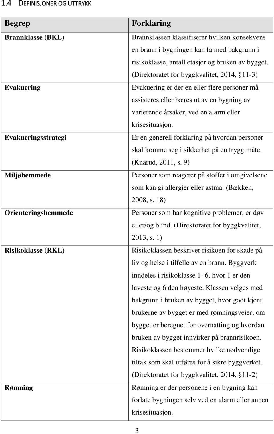 (Direktoratet for byggkvalitet, 2014, 11-3) Evakuering er der en eller flere personer må assisteres eller bæres ut av en bygning av varierende årsaker, ved en alarm eller krisesituasjon.