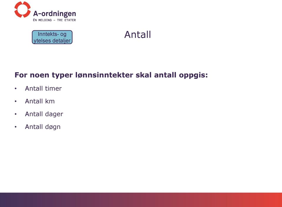 lønnsinntekter skal antall