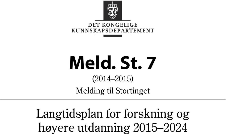 Stortinget Langtidsplan