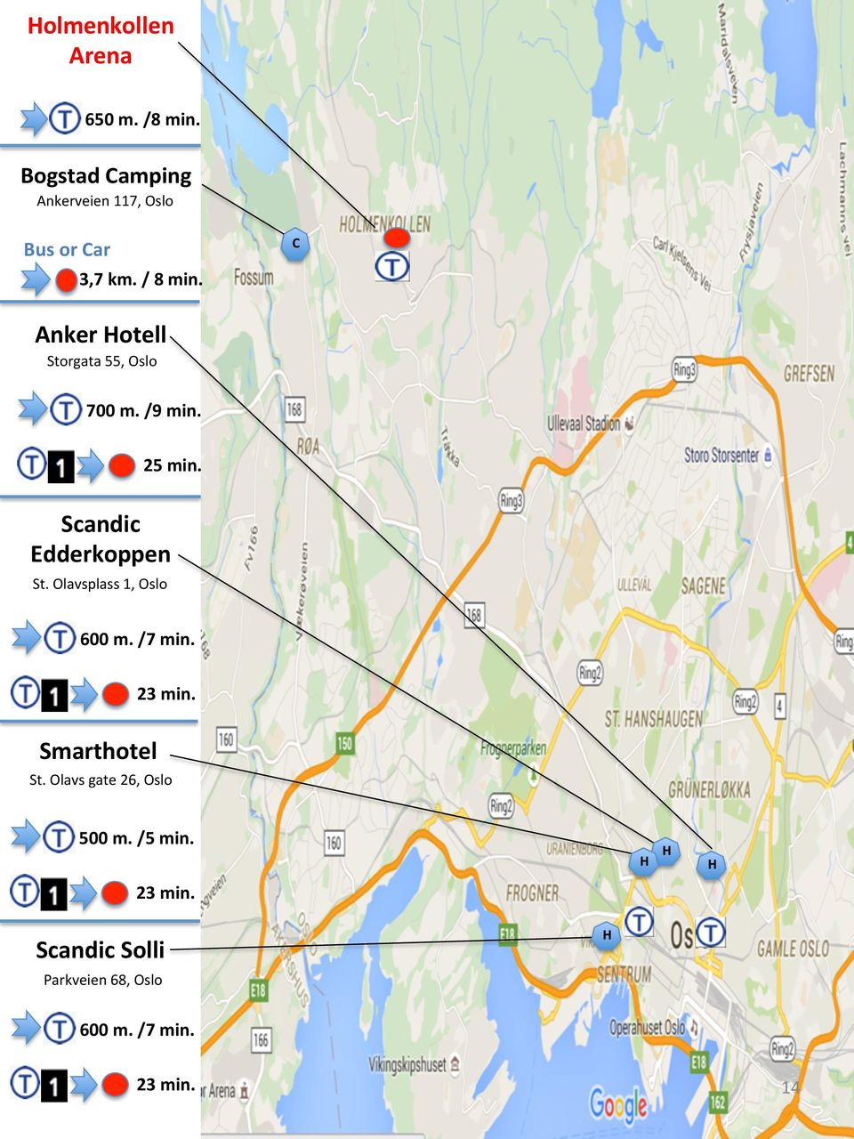 Scandic Edderkoppen St. Olavsplass 1, Oslo : 600 m. /7 min. 23 min. Smarthotel St.