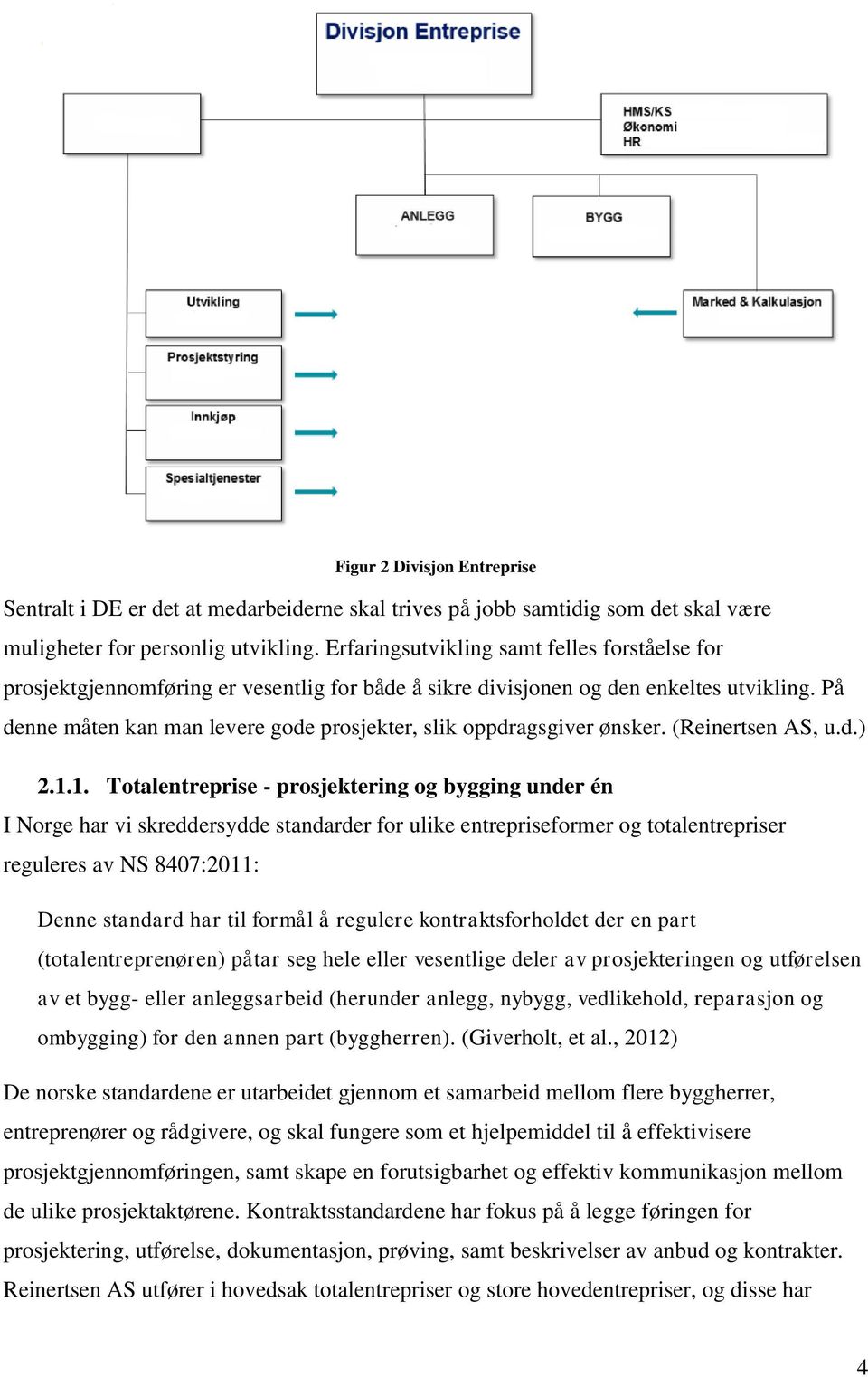 På denne måten kan man levere gode prosjekter, slik oppdragsgiver ønsker. (Reinertsen AS, u.d.) 2.1.