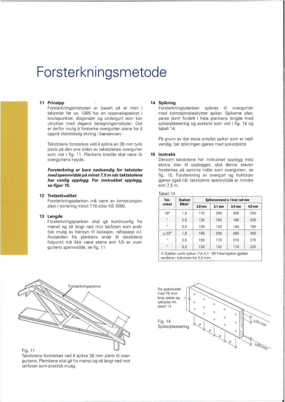 Det er derfor mulig å forsterke overgurten alene for å oppnå tilstrekkelig økning i bæ reevnen.