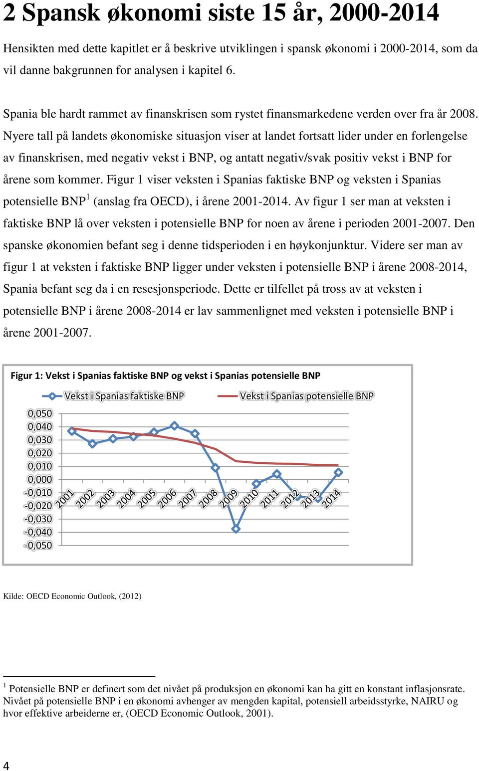 Nyere tall på landets økonomiske situasjon viser at landet fortsatt lider under en forlengelse av finanskrisen, med negativ vekst i BNP, og antatt negativ/svak positiv vekst i BNP for årene som