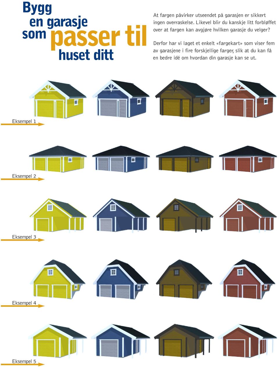 Likevel blir du kanskje litt forbløffet over at fargen kan avgjøre hvilken garasje du velger?