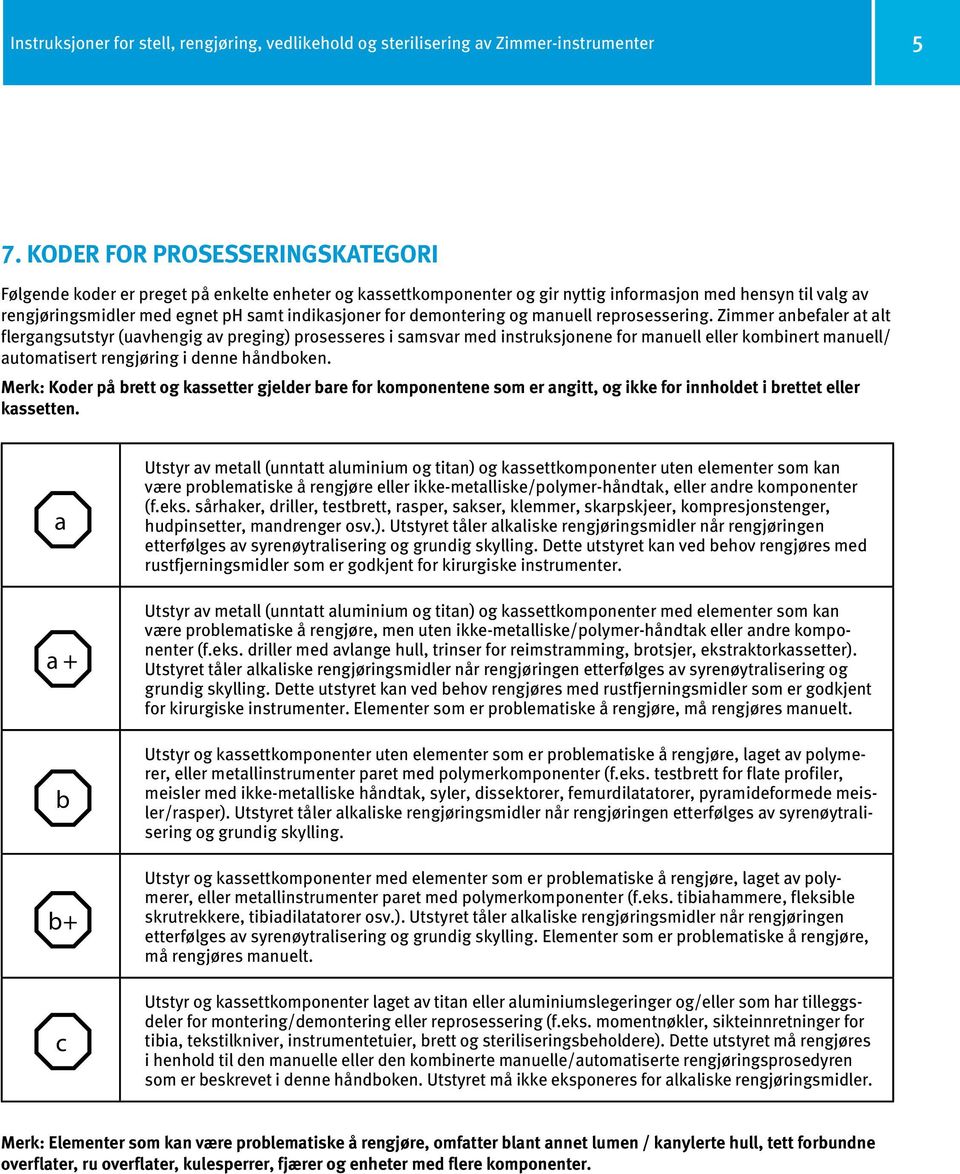 demontering og manuell reprosessering.