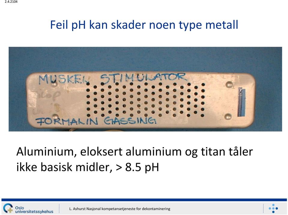 eloksert aluminium og titan