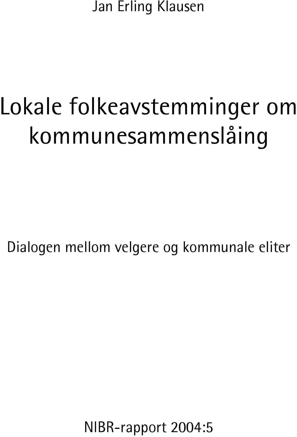 kommunesammenslåing