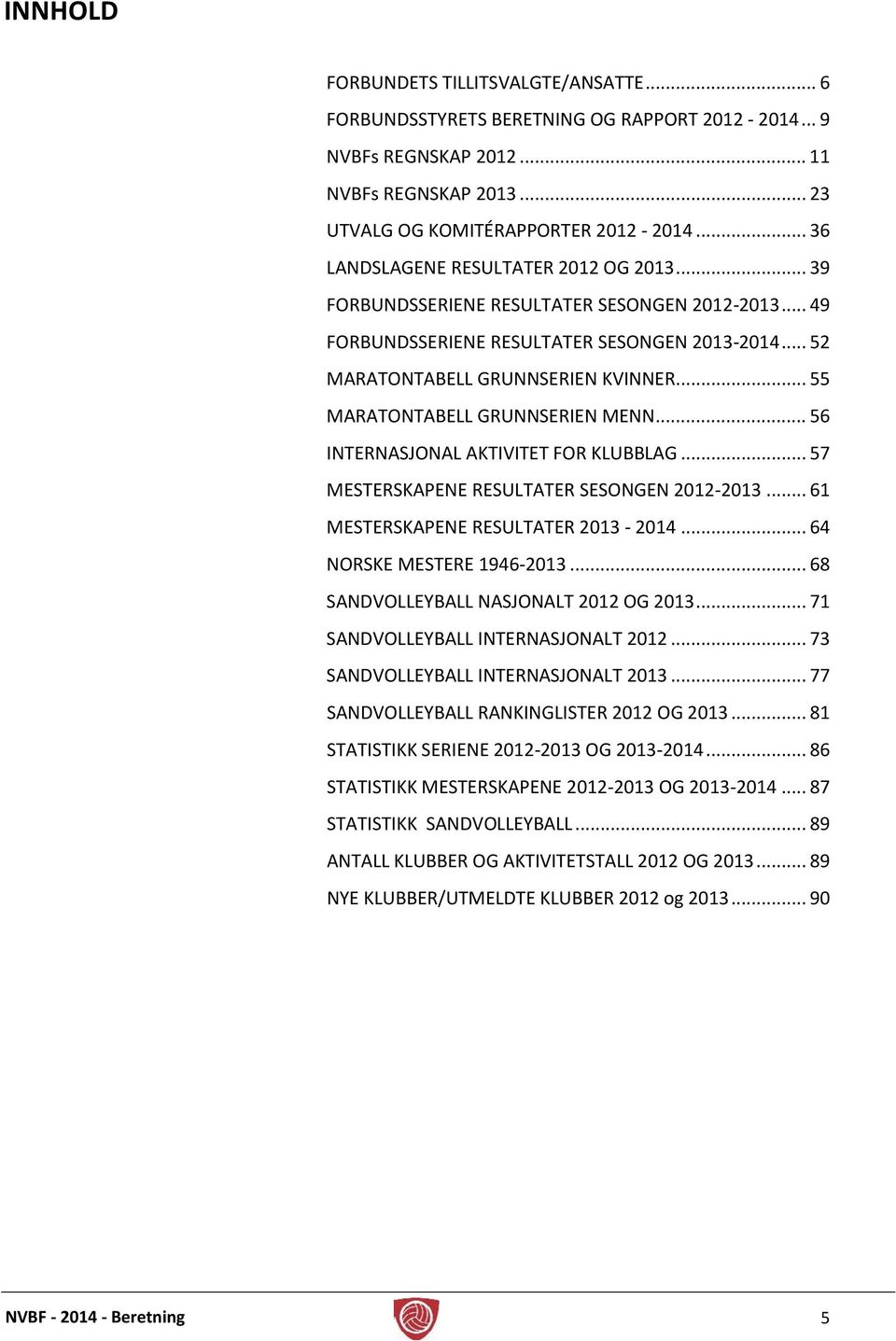 .. 55 MARATONTABELL GRUNNSERIEN MENN... 56 INTERNASJONAL AKTIVITET FOR KLUBBLAG... 57 MESTERSKAPENE RESULTATER SESONGEN 2012-2013... 61 MESTERSKAPENE RESULTATER 2013-2014... 64 NORSKE MESTERE 1946-2013.