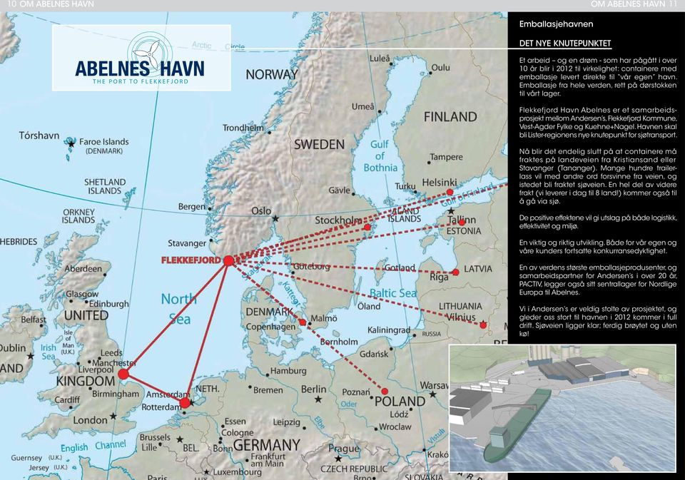 Flekkefjord Havn Abelnes er et samarbeidsprosjekt mellom Andersen s, Flekkefjord Kommune, Vest-Agder Fylke og Kuehne+Nagel. Havnen skal bli Lister-regionens nye knutepunkt for sjøtransport.