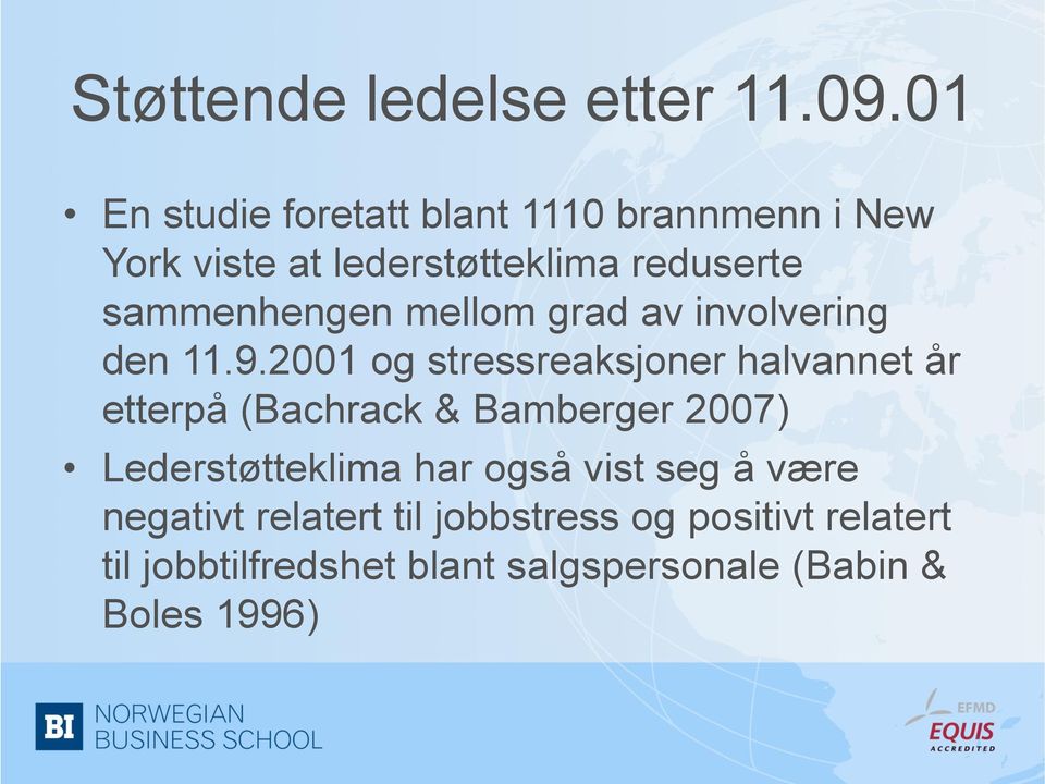 sammenhengen mellom grad av involvering den 11.9.