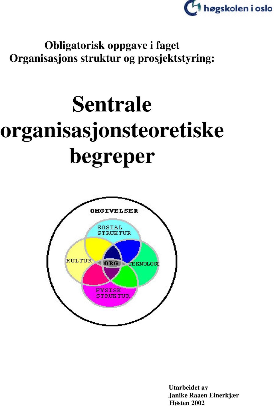 prosjektstyring: Sentrale