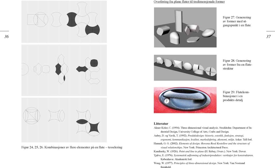Stockholm: Department of Industrial Design, University College of Arts, Crafts and Design. Aubry, D. og Vavik, T. (1992).