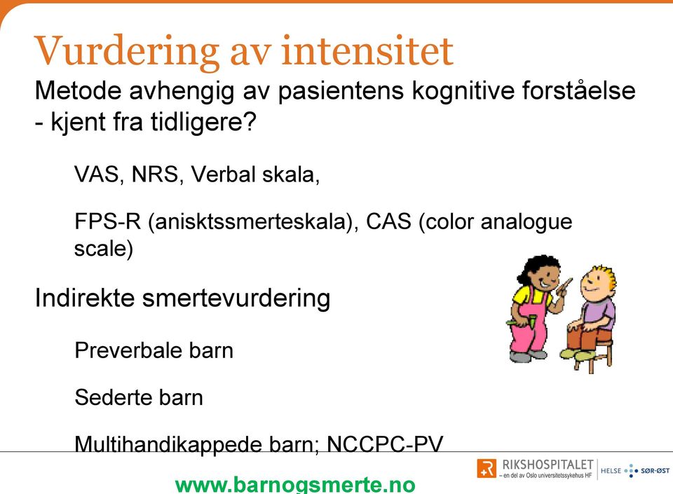 forståelse - kjent fra tidligere?