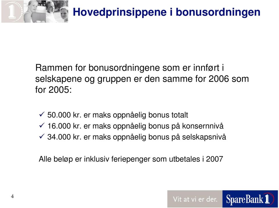 er maks oppnåelig bonus totalt 16.000 kr. er maks oppnåelig bonus på konsernnivå 34.